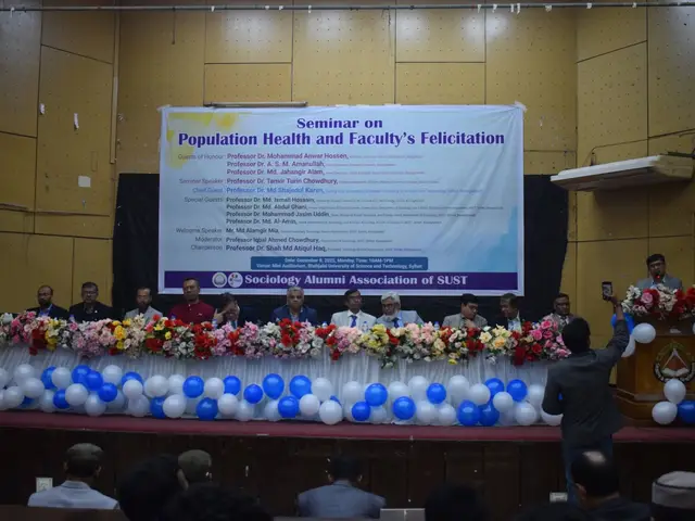 Hall view of the poster presentation competition.